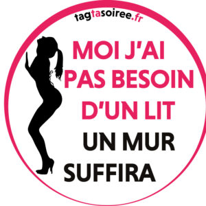 Moi j'ai pas besoin d'un lit, un mur ça me va…