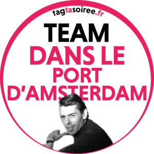 Team dans le port d'Amsterdam